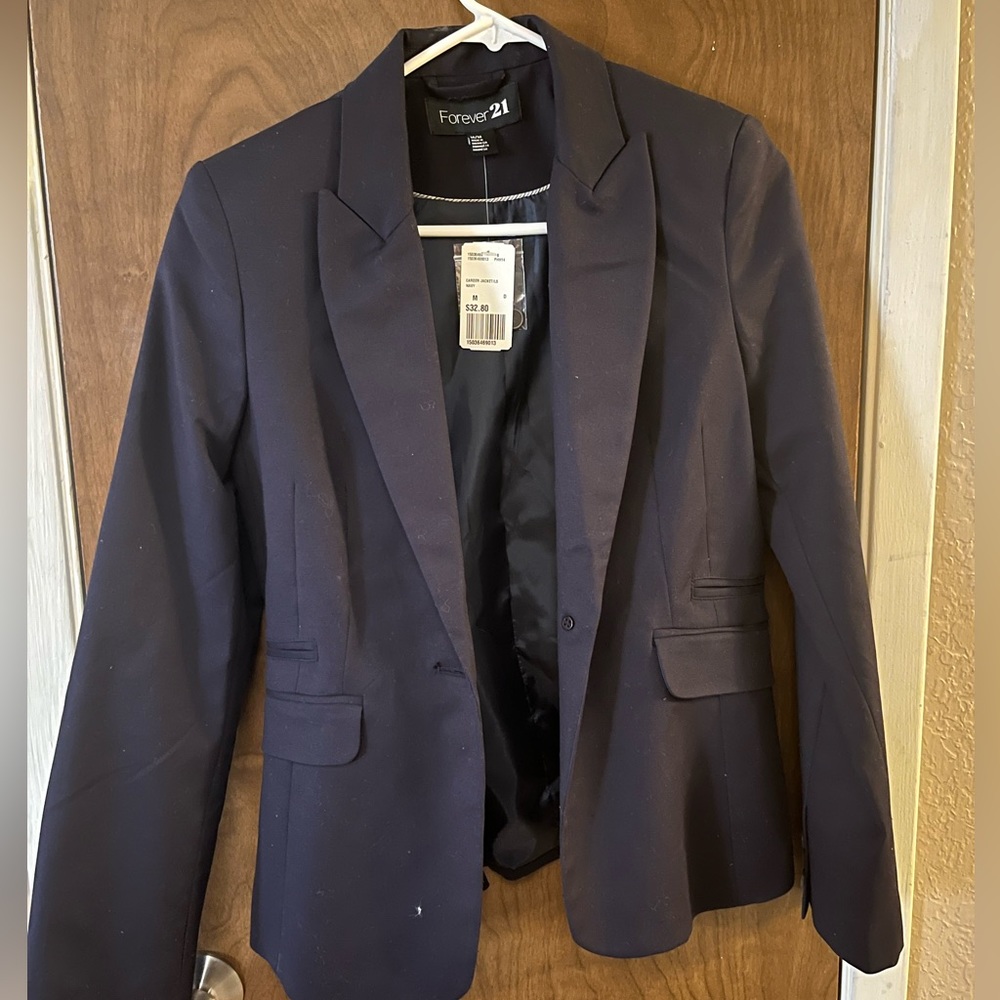Navy Blue Blazer Jacket